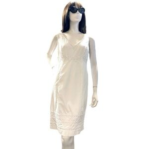 Boden Women’s Seville White Size 6P Dress NWOT